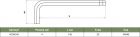  Ключ торцевой шестигранный удлиненный с шаром для изношенного крепежа, H4,  H23S140