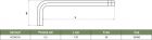 Ключ торцевой шестигранный удлиненный с шаром для изношенного крепежа, H5.5,  H23S155